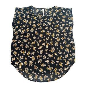 HIPPIE ROSE FLOWERS blouse top size L